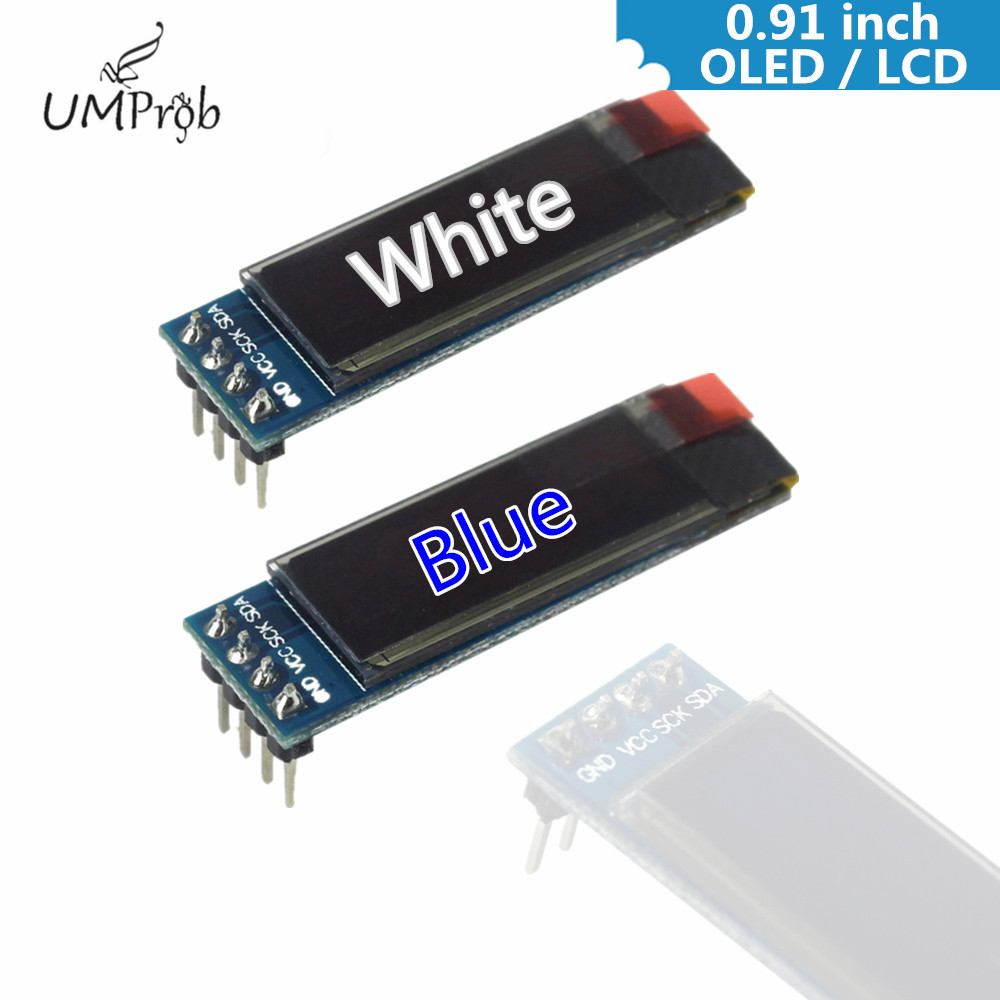 Arduino Diy Electronics - Écran LCD OLED blanc/bleu 0,91 pouce