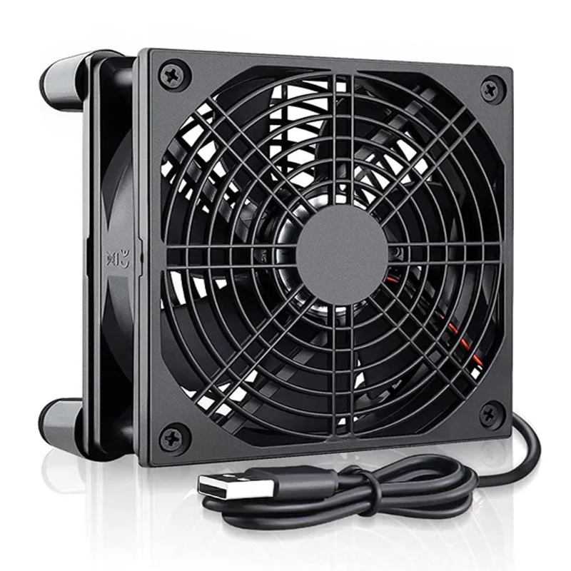 Diy Electronics Case - Ventilateur de refroidissement pour routeur, haut