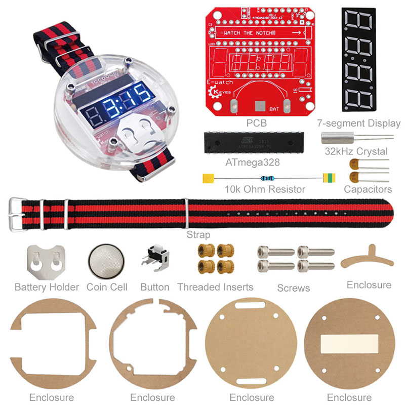 Kit d'horloge LED à puce uniqu - Arduino Diy Electronics avis et prix