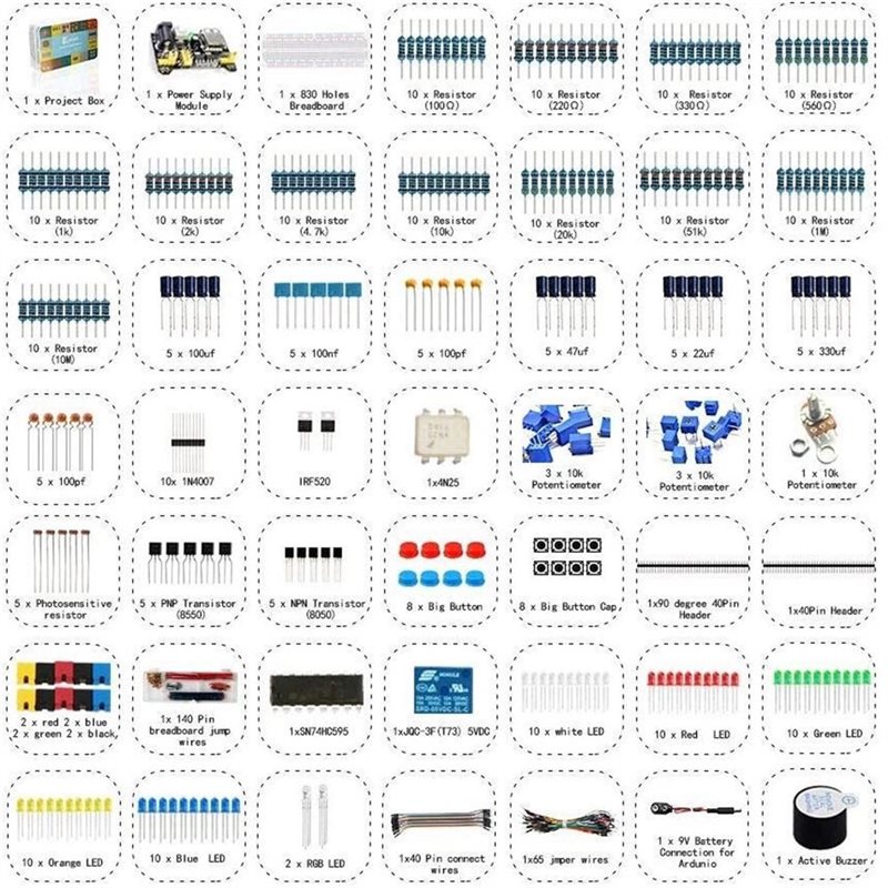 【HOT A69Z!】Kit de composants é - Arduino Diy Electronics avis et prix