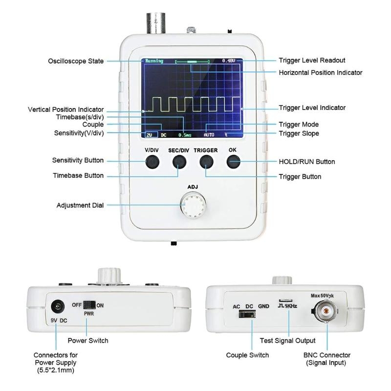 d'analyseur logique d'oscillos - Oscilloscope Dso Mini avis et prix