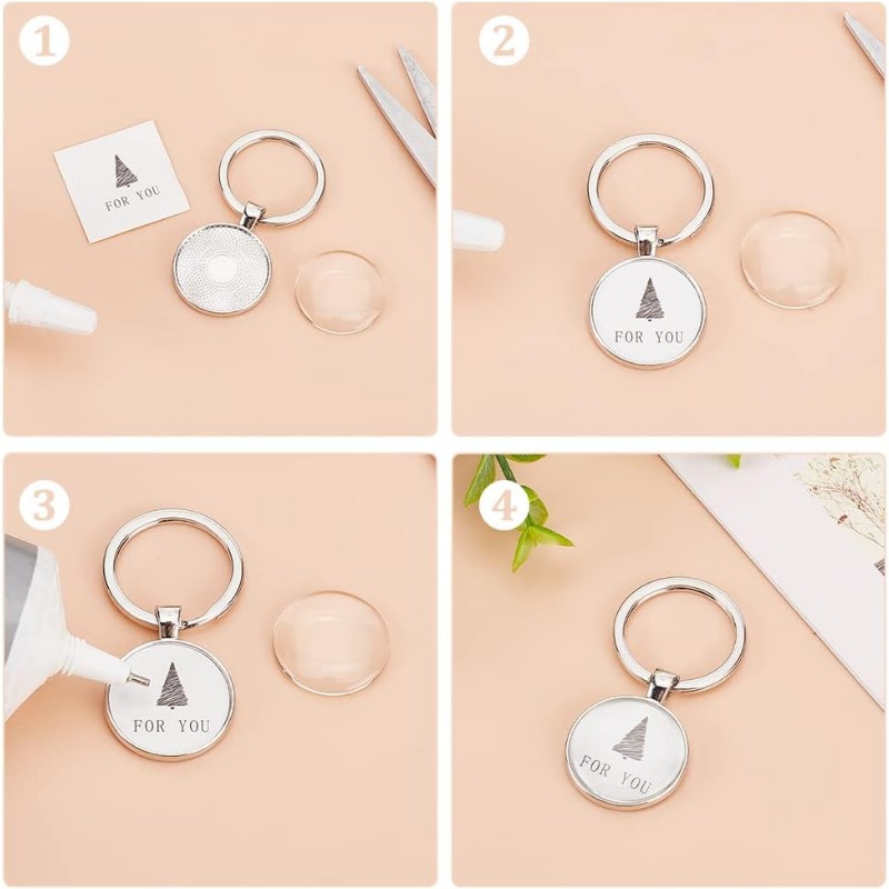 20 pièces porte-clés Cabochon  - Diy Electronics Websites avis et prix